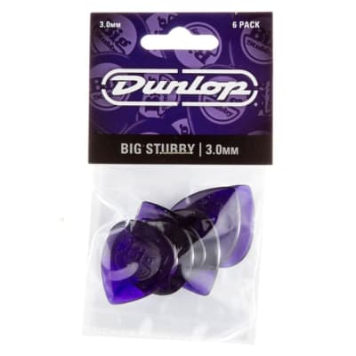 Dunlop Big Stubby Picks, Purple, 3.0mm Gauge, 6-pack image 5