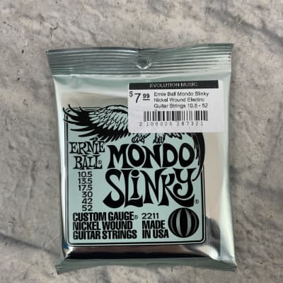 Ernie Ball EB2211 Mondo Slinky Electric Guitar Strings 10.5 - 52 image 1