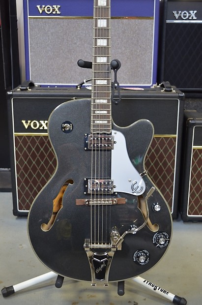 Epiphone Custom Shop Ltd. Ed. Emperor Swingster Black Royale Collection w Warranty Auth. Dealer