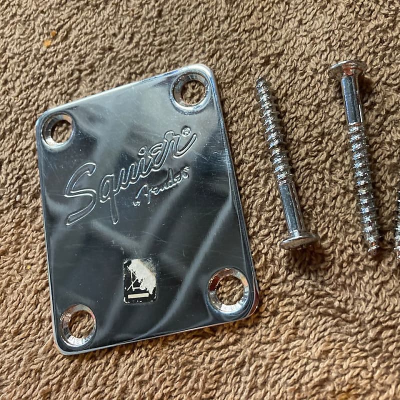Squier by Fender Neckplate for Strat 4 Holes Stratocaster