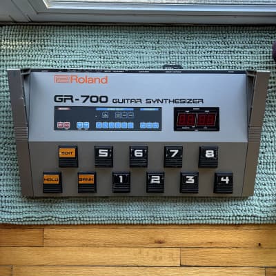 1980s Roland GR-700 Guitar Synthesizer Pedalboard