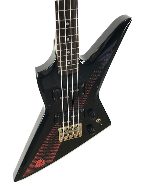 Aria Pro Ⅱ ZZB DELUXE, Explorer Bass, Black , 1983, Japan