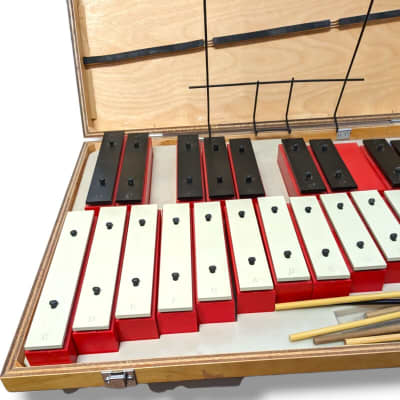 SUZUKI Sound Block Sb-26 Xylophone / Bells / Glockenspiel - Vintage 1980s Japan image 4