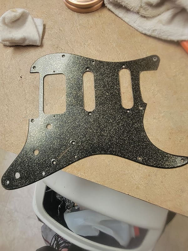 Fender Strat Black Sparkle Reverb