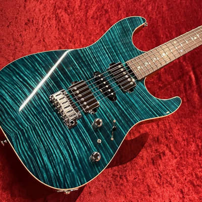 T's Guitars DST-22 "5A Exotic Maple Top / Honduras Mahogany Body" -Teal Green- [GSB019] image 4