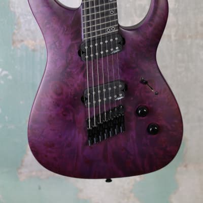 Legator Ninja X 7 7-String Electric Guitar  - Purple image 4