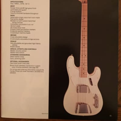 ORIGINAL Vintage 1970 Fender Fine Electric Instruments Catalog 96 pages - RARE FIND! image 10
