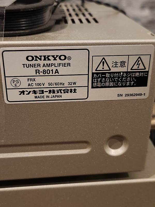 Onkyo Onkyo R-801A Stereo AM-FM Tuner Amplifier and CD