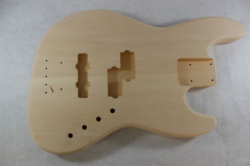 Unfinished Basswood Jazz P/J bass guitar body fits Fender Reverb