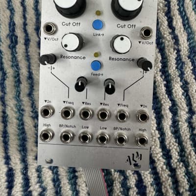 ALM/Busy Circuits ALM030 MCFx2 Dual State Variable Filter Eurorack Synth Module 2022 - Present - Silver image 2