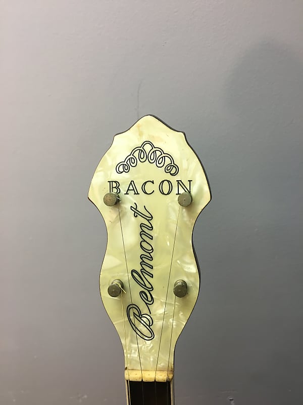 Bacon Belmont 5 string banjo late 50's 2Tone Brown Reverb