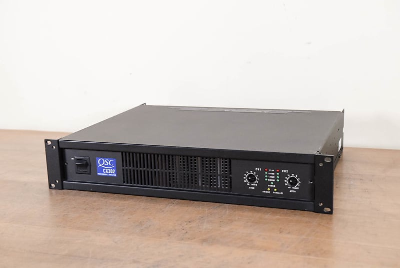 QSC CX302 Two-Channel Power Amplifier (church owned) CG00VKN | Reverb