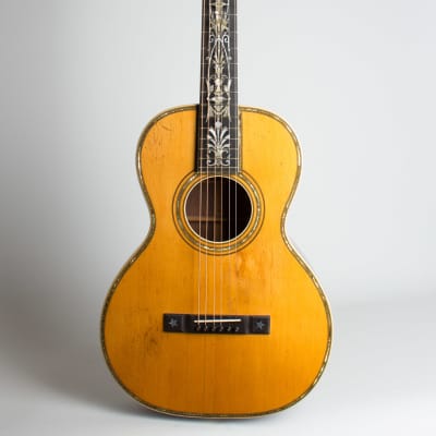 Stahl Artist Special Style 9 Flat Top Acoustic Guitar, made by Larson Brothers,  c. 1925, ser. #31884, black tolex hard shell case. image 1