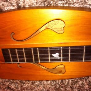 F.W. Pete Belcher Jr. 8 string dulcimer 1976 cherry ebony gold. New Lower Price image 5