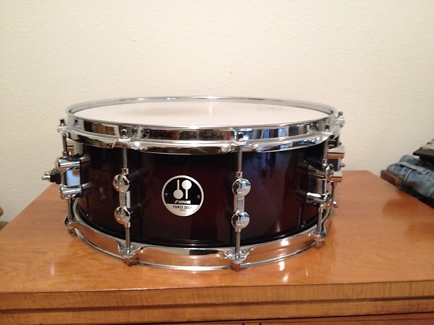 Sonor Force 3007 Snare Drum Brown Burst extra heads