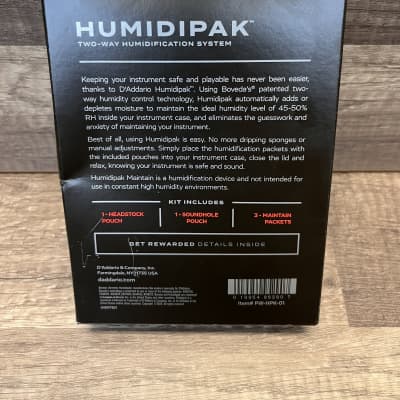 D'Addario Humidipak ~ Two Way Humidification System ~ New & Unopened image 2