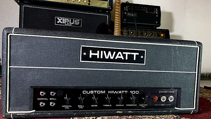 Hiwatt Custom 100 Dr103 1974 Vintage Tube Reverb 1772