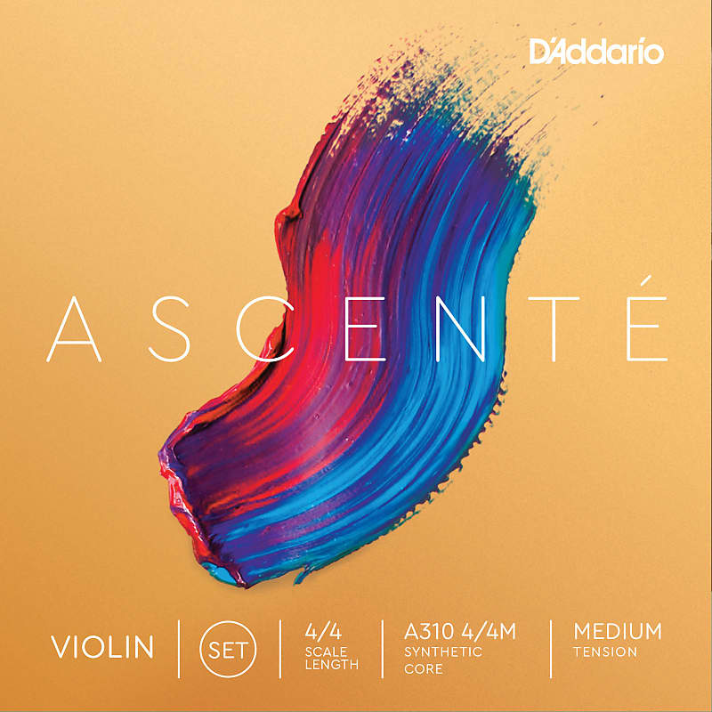 D'Addario A31044M Ascenté 4/4 Full-Size Violin Strings - Medium Tension image 1