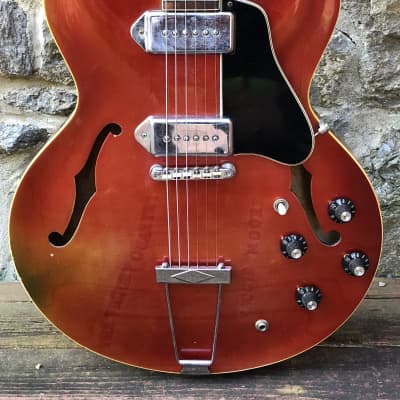 1967 Gibson ES-330 TD Sparkling Burgundy Metallic image 3