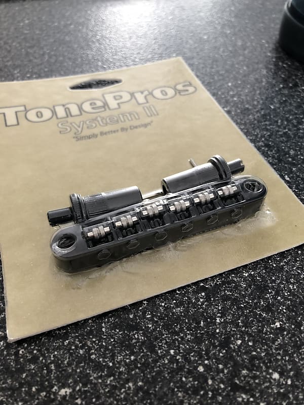 TonePros TPFR-B Metric Locking Tune-O-Matic Bridge | Reverb Canada