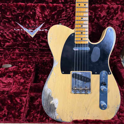 Fender Custom Shop Limited Edition 70th Anniversary Broadcaster Heavy Relic 2020 - Aged Nocaster Blonde image 3