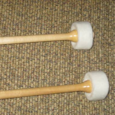 ONE pair new old stock Regal Tip 606SG (Goodman # 6) TIMPANI MALLETS, CARTWHEEL -  inner core of medium hard felt covered with a layer of soft damper felt / hard maple handle (shaft), includes packaging image 19