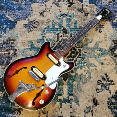 1967 Norma - Teisco Kawai-made Hollowbody Guitar w/ Trem image 1