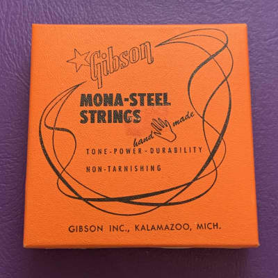 Vintage 1950s Gibson GUITAR Strings FULL SET of 6 Case Candy For 1950s Les Paul 1954 1955 1956 1957 image 2