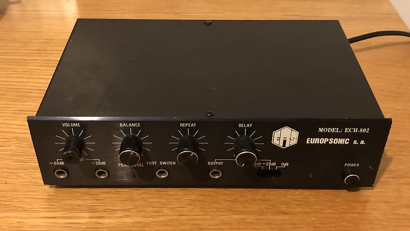 Very Rare Europsonic Ech 802 Vintage Analogue Bbd Echo Reverb