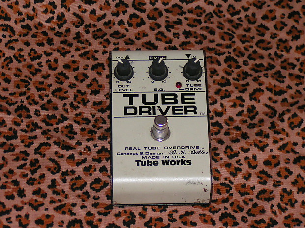 Tube Works B.K. Butler Tube Driver 3 knob overdrive pedal