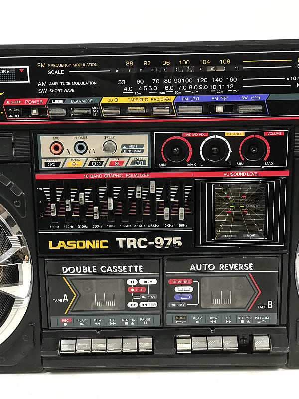 【バットマン】LASONIC TRC-975 LASONIC TRC 975 JUMBO BOOMBOX Radio Cassette Player From