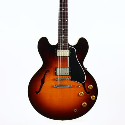 2017 Gibson Memphis '58 Reissue ES-335 - 1958 Sunburst VOS, Dot Neck, No Binding 59 1959 image 6