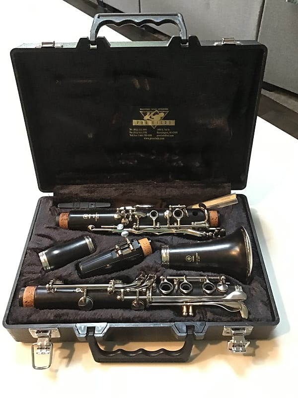 Yamaha YCL-450 Intermediate Bb Clarinet with Silver-Plated Keys 2010s Black image 1