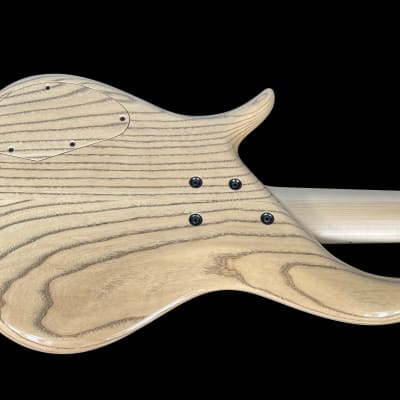 2022 F Bass BN5 Deluxe 5-String Bass with Spalted Maple Top Swamp Ash Body & Active EQ  ~Natural image 4