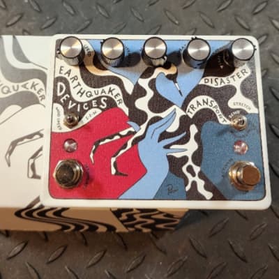 EarthQuaker Devices #278/500 Disaster Transport Delay Modulation Machine Legacy Reissue 2023 - White / Parra Graphic for sale