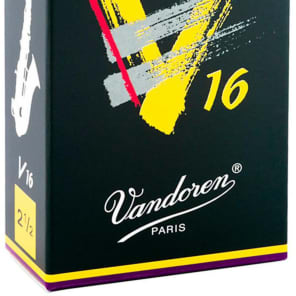 Vandoren SR7025 V16 Alto Saxophone Reeds - Strength 2.5 (Box of 10)