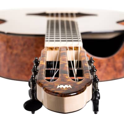 Luthier Concert Modern Classical Guitar Turkowiak Double Top Cedar Mammoth Amber Offset Soundhole image 3
