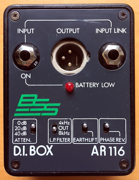 BSS AR116 Active DI box | Reverb
