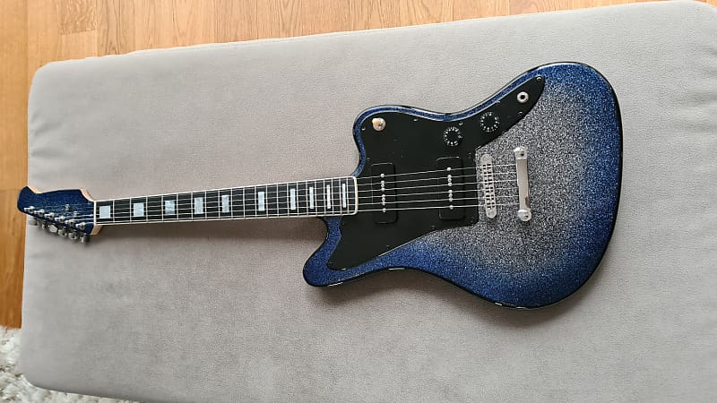 MiPo Jazzmaster 2022 Glitter Blue burst | Reverb