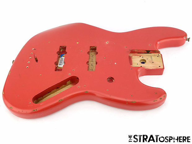 Fender jazz bass road worn fiesta red on sale