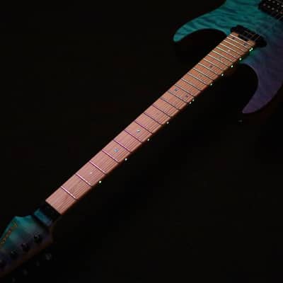 Fernandes 2019 MIJ / FR Sustainer II Limited / Blue Purple Gradation Slant  | Reverb