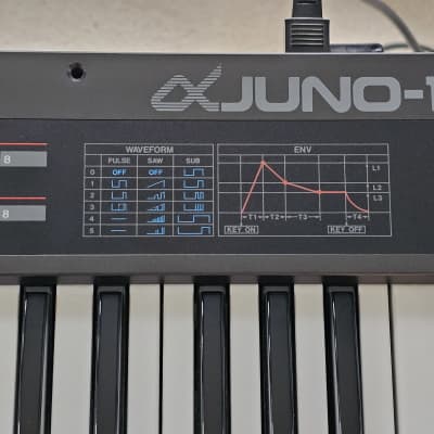 Roland Alpha Juno-1 49-Key Programmable Polyphonic Synthesizer 1985 - 1988 - Black image 2