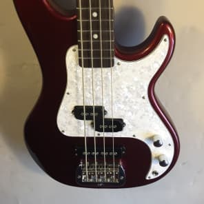G&L SB-2 Tribute Bass  Bordeaux Red Metallic image 3