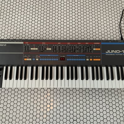 Serviced Roland Juno-106 61-Key Programmable Polyphonic Synthesizer 1984-1985 - Black