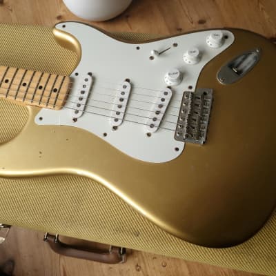 2019 Fender American Original 50s Stratocaster Aztec Gold 'Natural Relic'! 7lbs 11oz Strat for sale