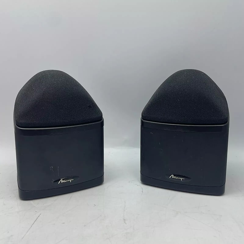 Set of 2 Mirage Nanosat Nano Black 5.0 Satellite Surround Speakers TESTED WORKS  			