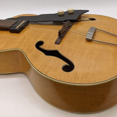 National New Yorker Model 1120 1950 Natural Archtop Guitar image 5