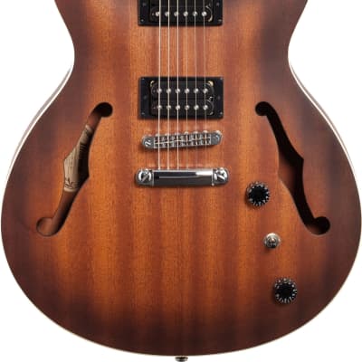 Ibanez AS53 Artcore Semi-Hollow Body Electric Guitar Tobacco Flat image 1