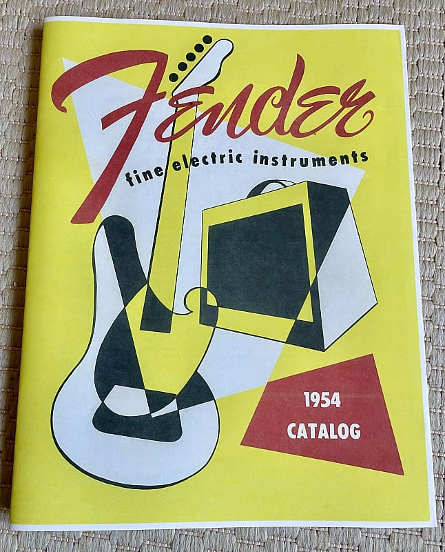 Fender '54 CATALOG Reprint " Fine Electric Instruments" 20 Pages image 1