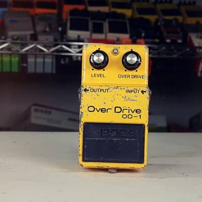 ボス　BOSS　Over　Drive　OD-1 BOSS OD-1 Overdrive 1980 Vintage Guitar Pedal Silver screw